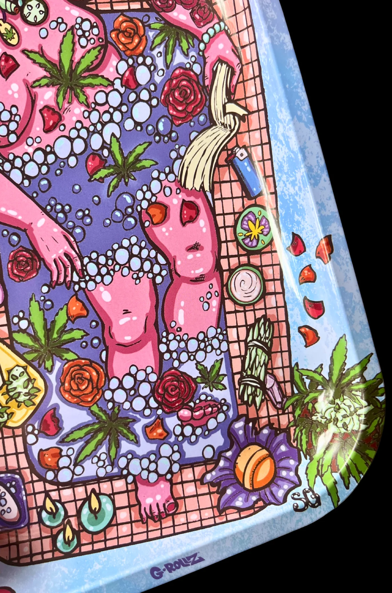 Canna Bath Rolling Tray (Large) 10.5 x 7 inch - Image 4