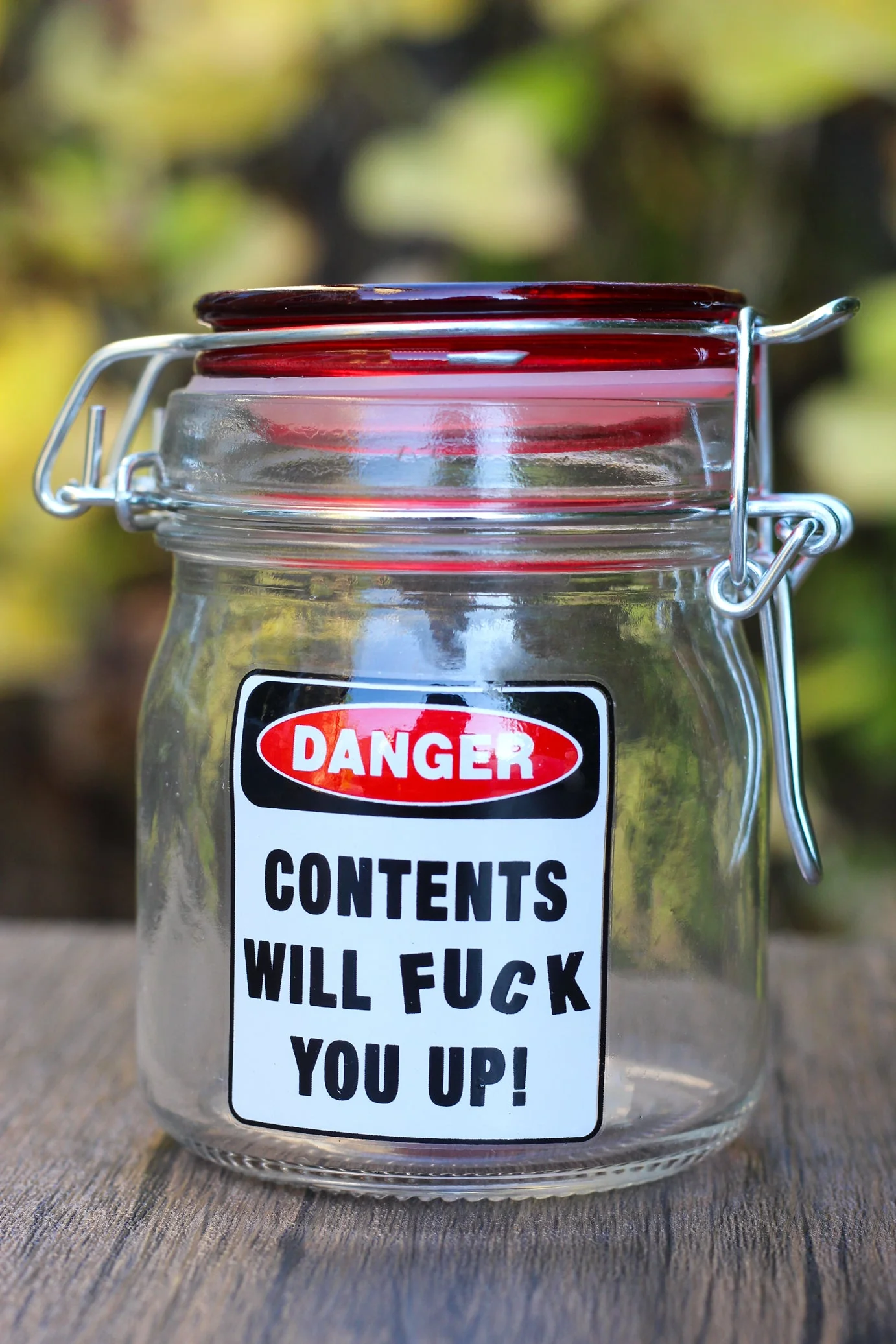 Danger Stash Jar