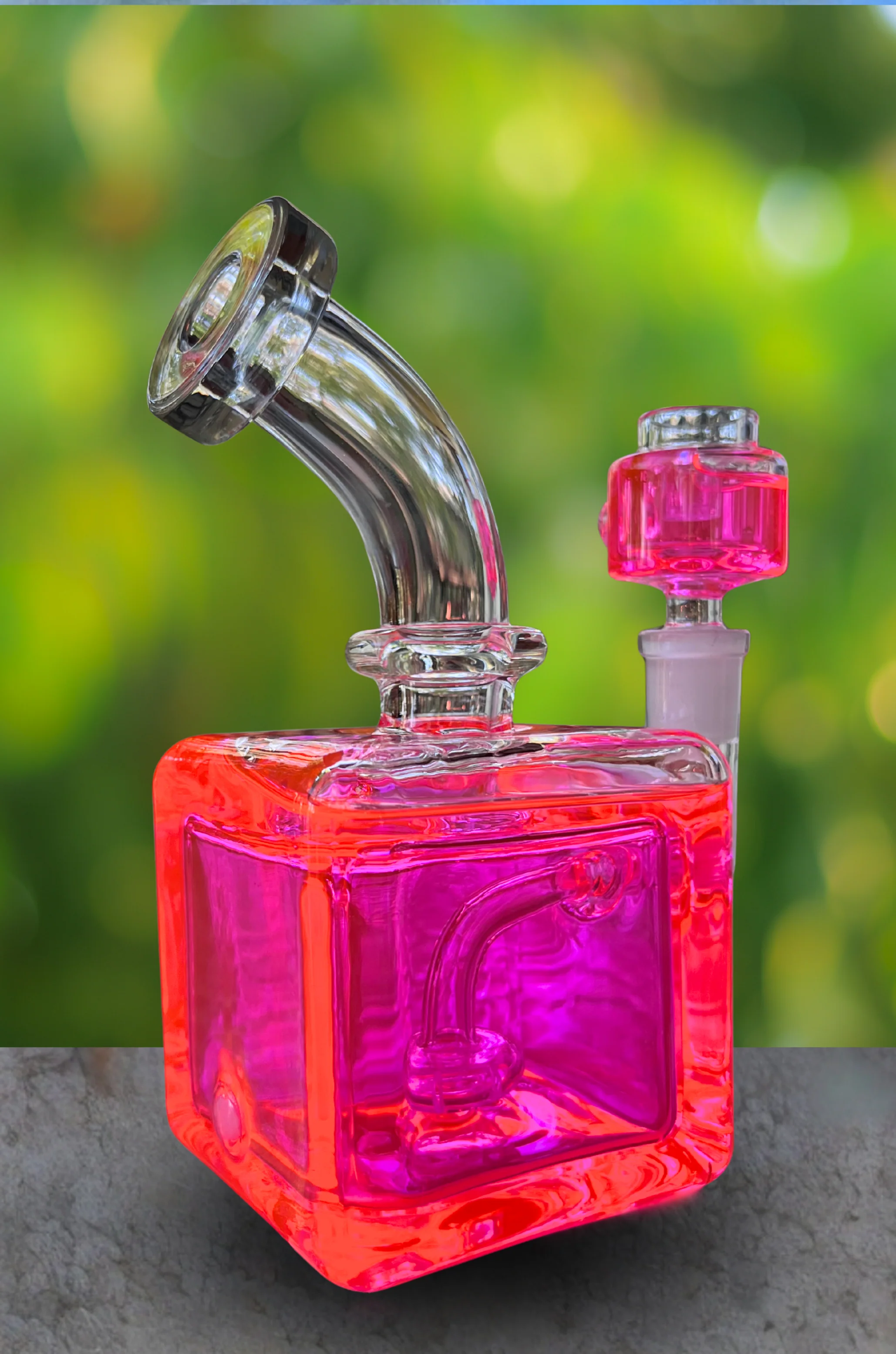 Pink Glycerin Cube Rig - Image 2
