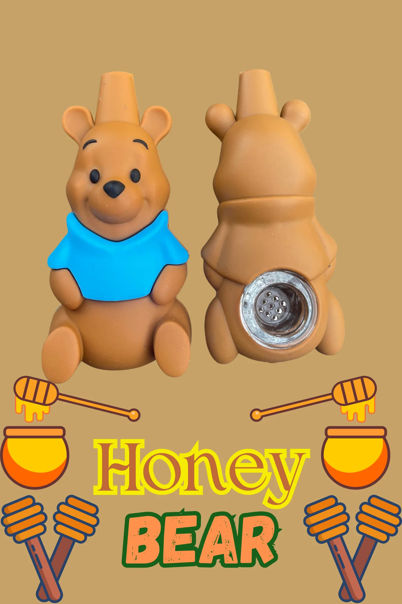 Honey Bear Silicone Pipe