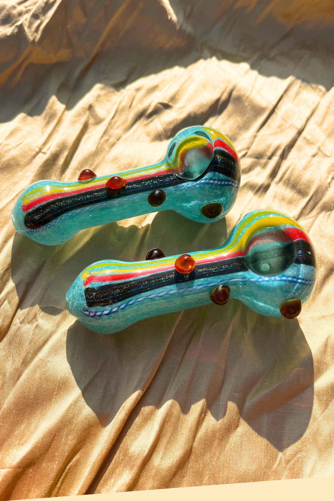 Rainbow River Pipe (gold fumed) - Image 7