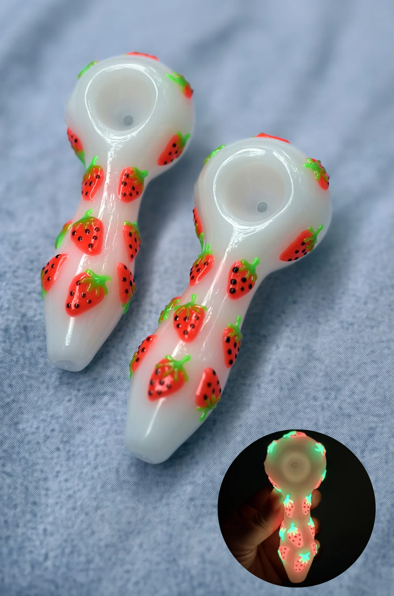 Strawberry Fields GLOW Pipe - Image 2
